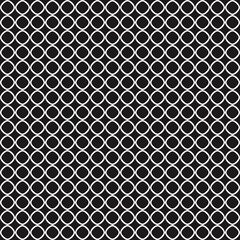 Grid rings. Vector sample with empty balls.