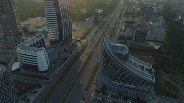 Capital Fort Business Center with L shaped low rise office building