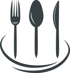 Set of cutlery items vector