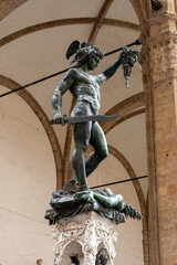 Perseus with the head of Medusa statue in Florence