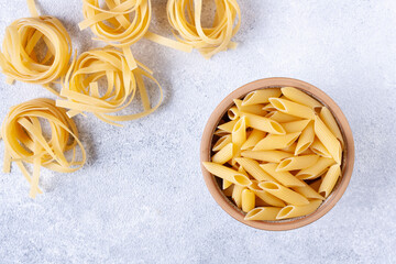 italian pasta tagliatelle