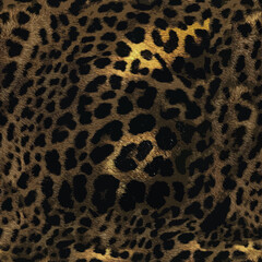 Leopard skin texture seamless pattern