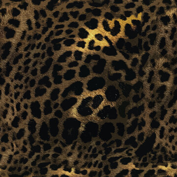 Leopard skin texture seamless pattern © DNZ CreativeDesign