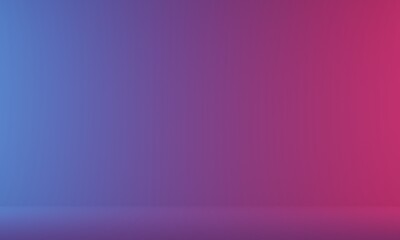 Gradient background with stage for presentation. Warm and cold colors combination.