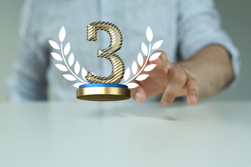 anniversary 3 yearin hand