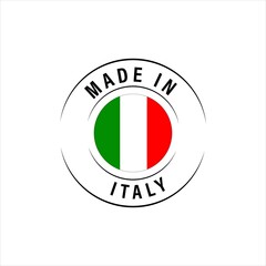 Vector illustration of Italy label