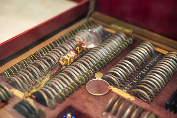 Lenses and devices for measuring the diagnosis of visual quality