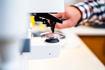 Production of lenses for spectacles for vision in optics on modern equipment