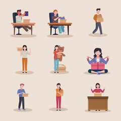 nine persons unboxing