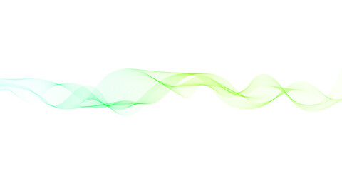 Abstract wave flow line isolated on white background. Wavy fluid pattern design. Modern concept for presentation, banner, backdrop. Vector illustration of gradient dynamic swoosh