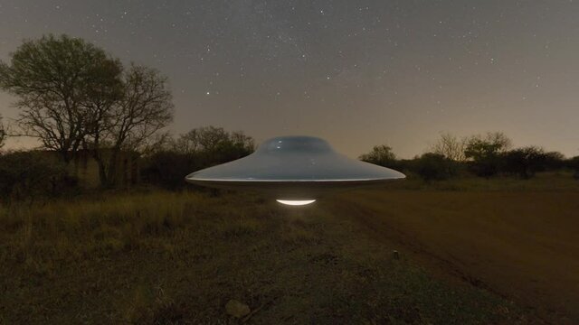 ufo in the night