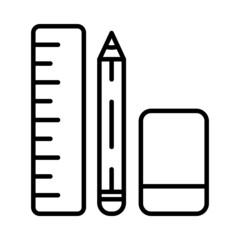 Stationary Vector Line Icon Design