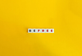 Be Free Banner. Minimal aesthetics.