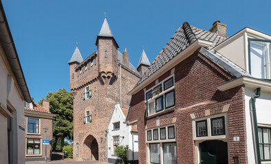 The city gate called Dijkpoort in Hattem, Gelderland Province, The Netherlands