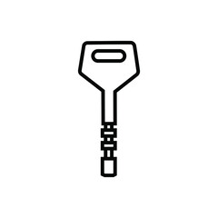 Key icon vector set. Key illustration sign collection.  Key microphone symbol or logo.
