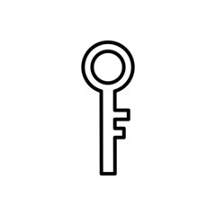 Key icon vector set. Key illustration sign collection.  Key microphone symbol or logo.