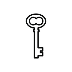 Key icon vector set. Key illustration sign collection.  Key microphone symbol or logo.