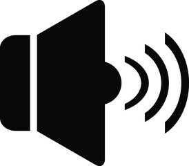 speaker icon isolated on white background