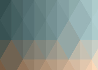 Obraz premium Abstract color Low-Polygones Generative Art background illustration