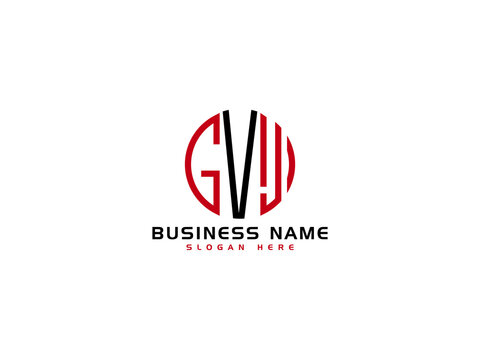 Creative GVJ Logo Letter Vector Image Design For Your Business