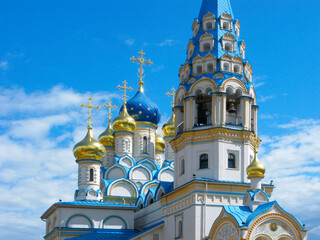 Moscow, Russia. Church of the Icon of the Mother of God Unfading Color in Rublevo.