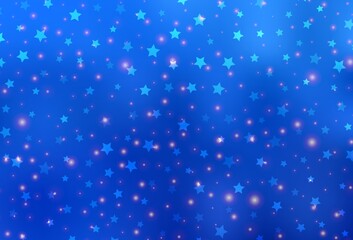 Light BLUE vector template in carnival style.