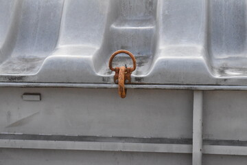 Clamp on a River Barge