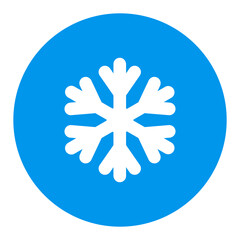 Snowflakes vector flat glyph icon. Weather sign