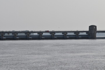 Dam on the Mississippi River