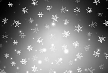 Dark Gray vector layout in New Year style.