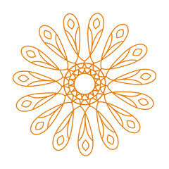 golden chinese mandala