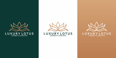 beauty lotus logo design for your business spa, saloon, yoga