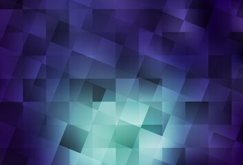 Obraz premium Dark Blue, Green vector layout with lines, rectangles.