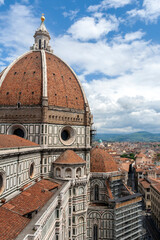 Fototapeta na wymiar The dome of the Florence Cathedral