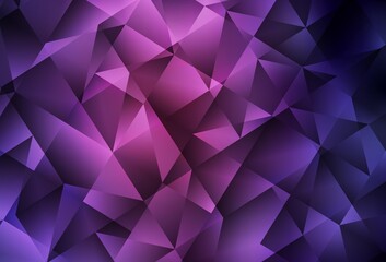 Dark Purple, Pink vector low poly texture.