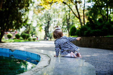child playing in the park