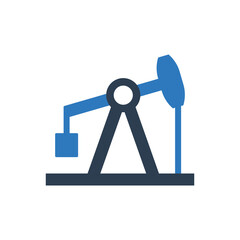 oil Industry icon - oil pump icon - oil pumpjack icon - petroleum icon