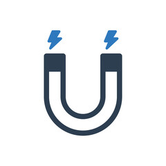 Attract magnet icon - magnetic power icon