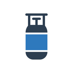 Gas cylinder tank icon