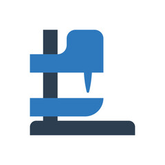Industry Drill Machines Icon Sign Symbol