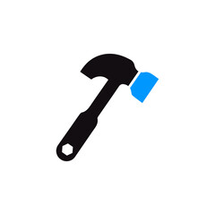 work tool hammer icon vector