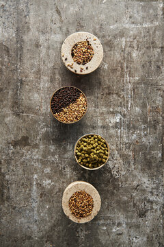 Barley And Hops Pellets.