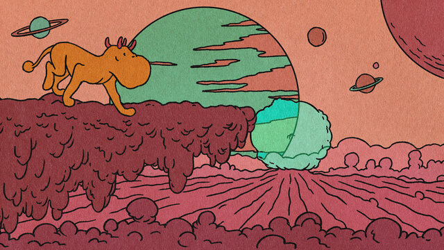Character On Sci-Fi Planet