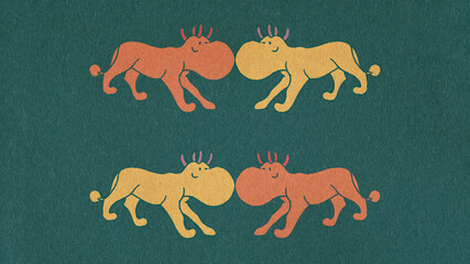 Four Animal Characters