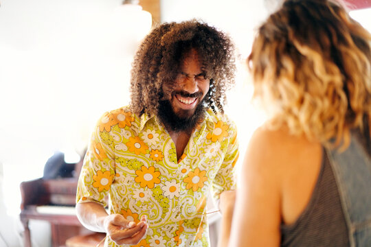 black male laughing