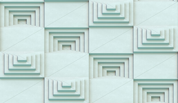 Series of square stairs IV.