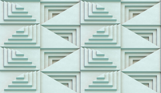 Series of square stairs V.