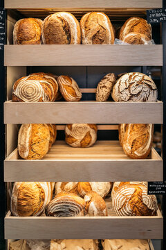 Freshly Baked Bread in the Bakery