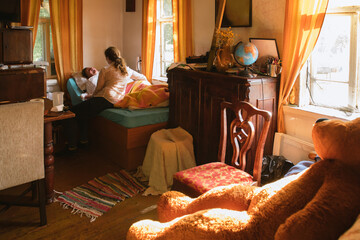 Senior Woman With Disability Attended With Love
