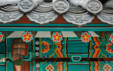 Korean traditional eaves and patterns